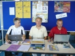 Le bureau de la section tennis de table